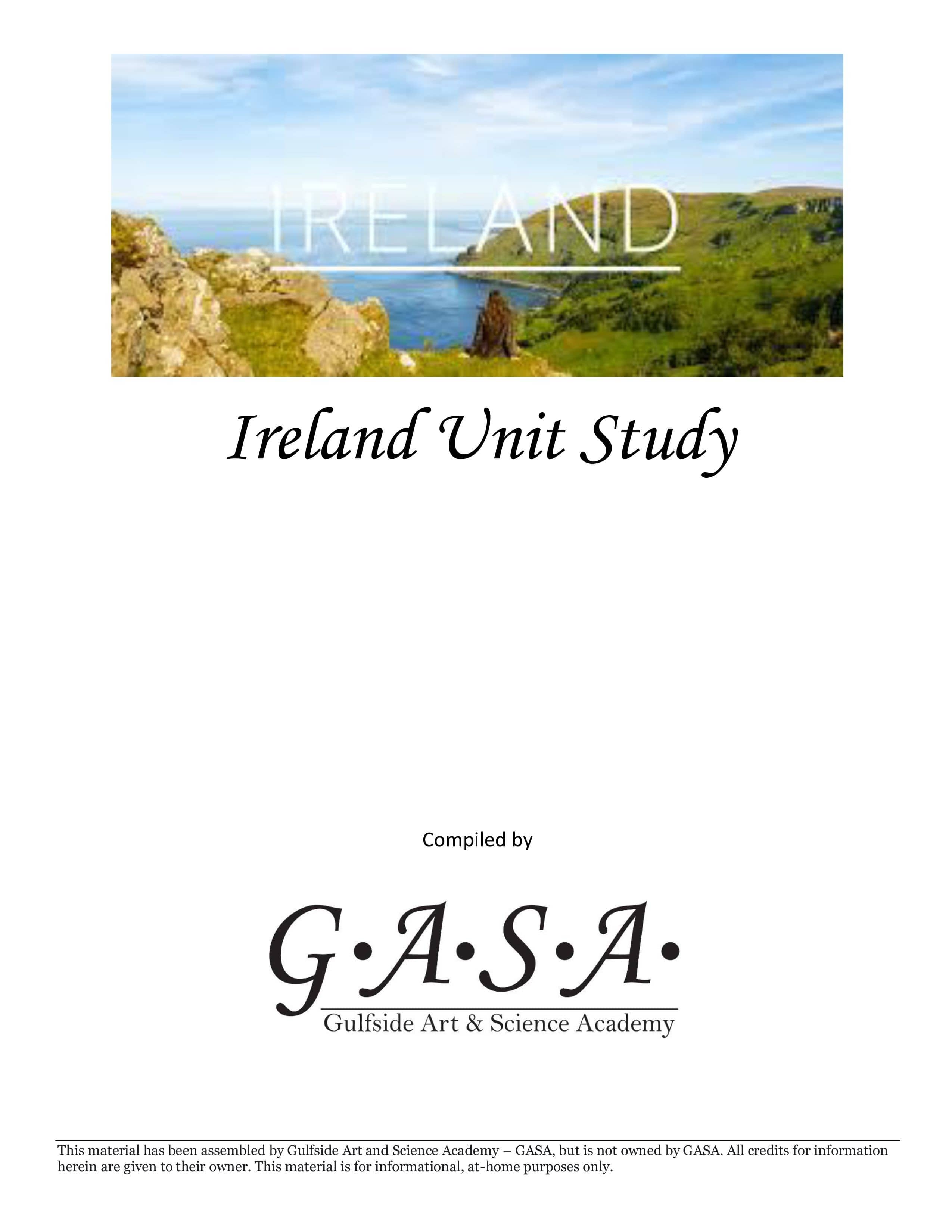 Homeschool Ireland Unit Study